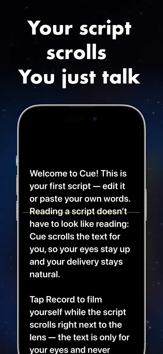 Fullscreen prompter